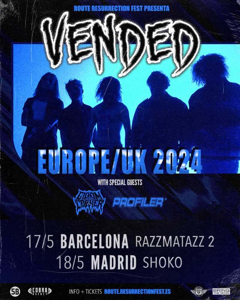 Fechas de Vended en Barcelona y Madrid