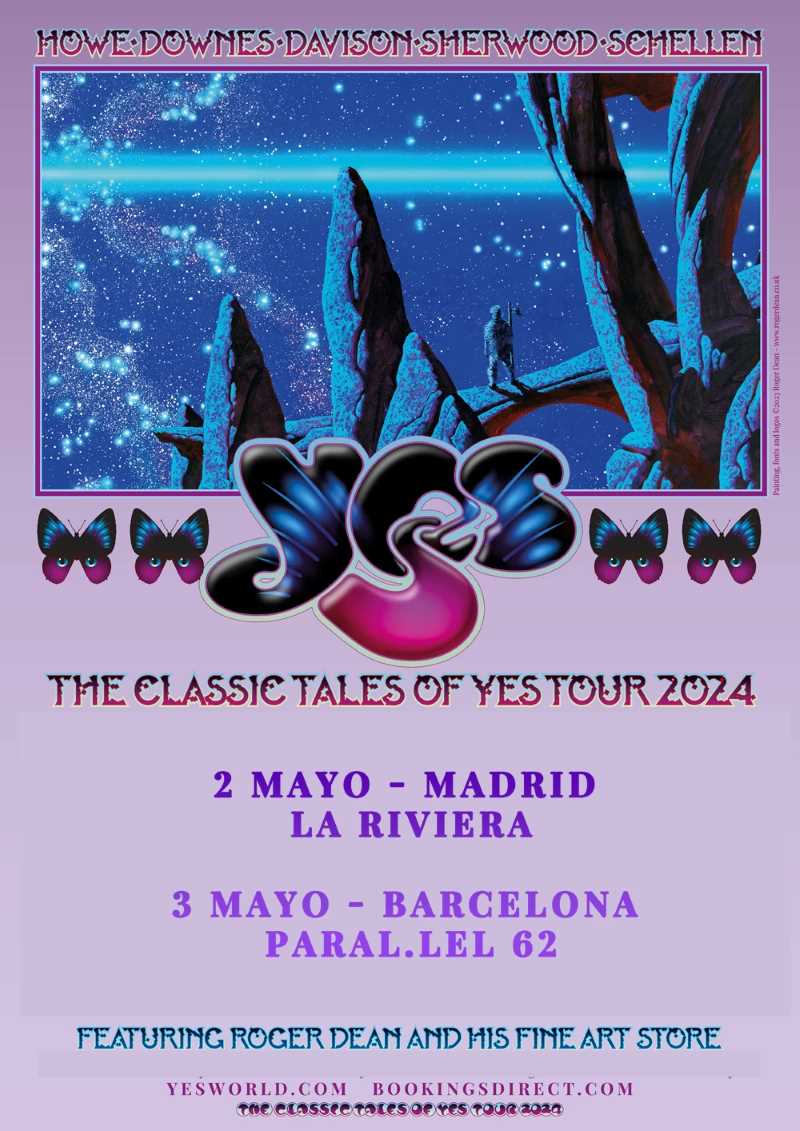 Conciertos de los míticos Yes en Madrid y Barcelona