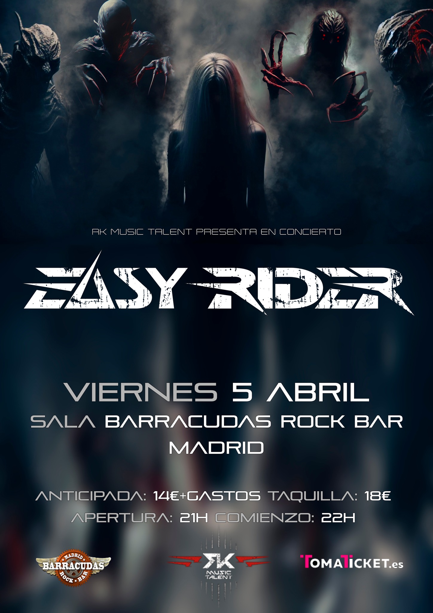 Este próximo viernes 5 de abril arranca en Madrid, en la Sala Barracudas, la Gira “Maniphesto 2024” de los Easy Rider
