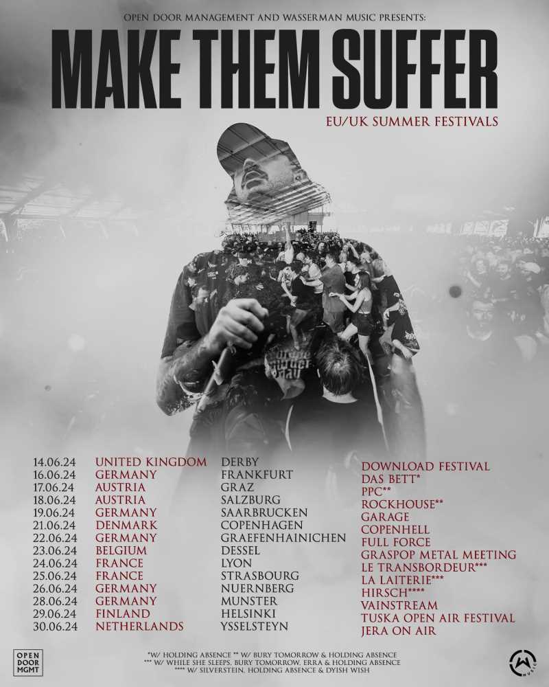 Tour europeo y nuevo video de Make Them Suffer