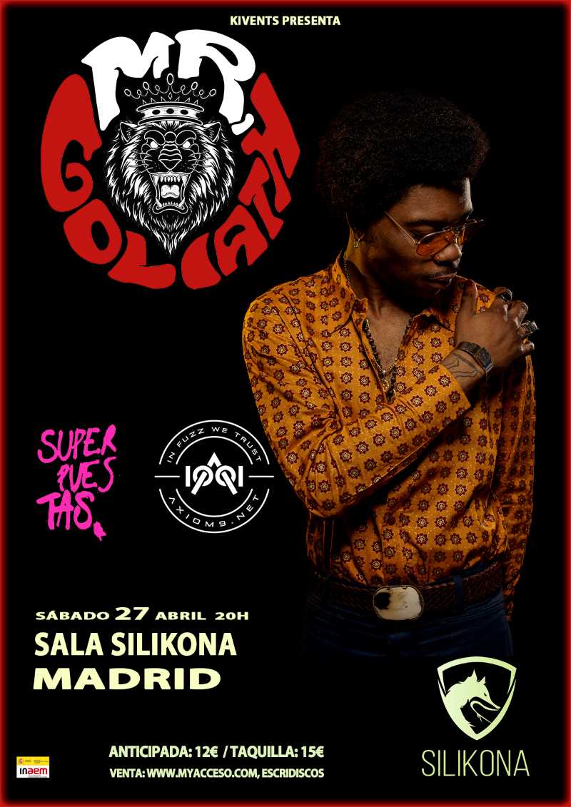 Concierto de Mr Goliath en Madrid el 27 de abril