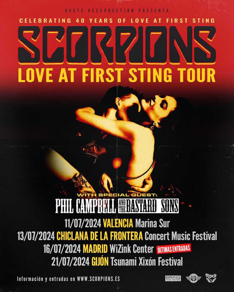 Phil Campbell & The Bastard Sons serán los invitados de la gira de Scorpions