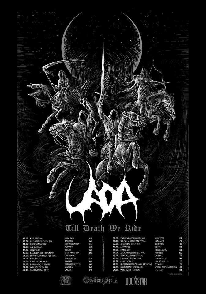 Fechas  de la gira europea de verano de Uada
