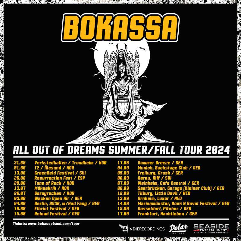 Fechas de la gira de los noruegos Bokassa