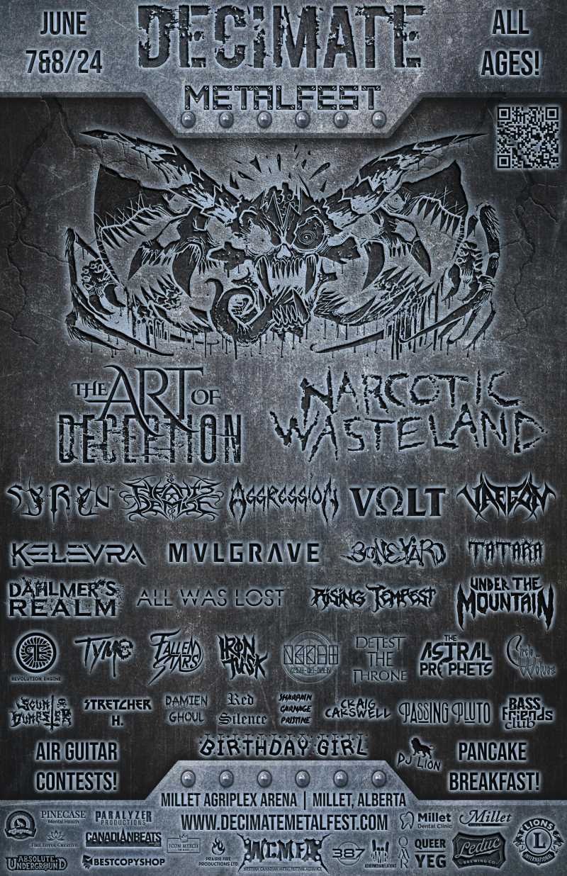 Otro festival de Canadá de Heavy Metal, el Decimate Metalfest