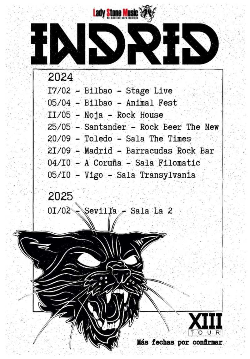 Indrid publica las fechas de sus próximos conciertos