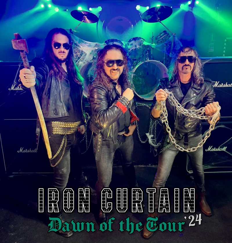 Recordatorio de los próximos conciertos de Iron Curtain