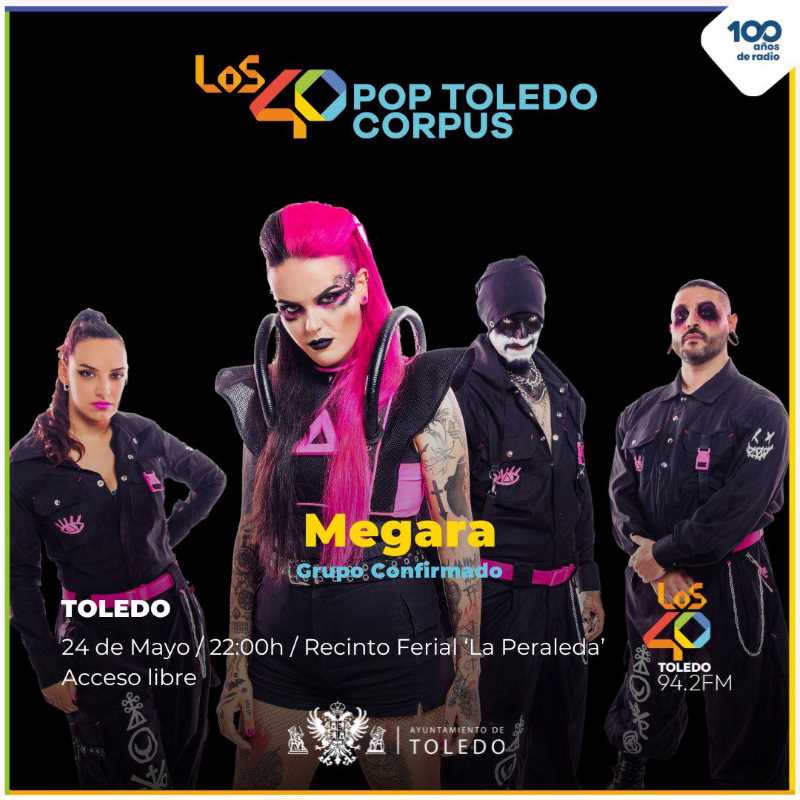 Megara en concierto durante las fiestas de Toledo