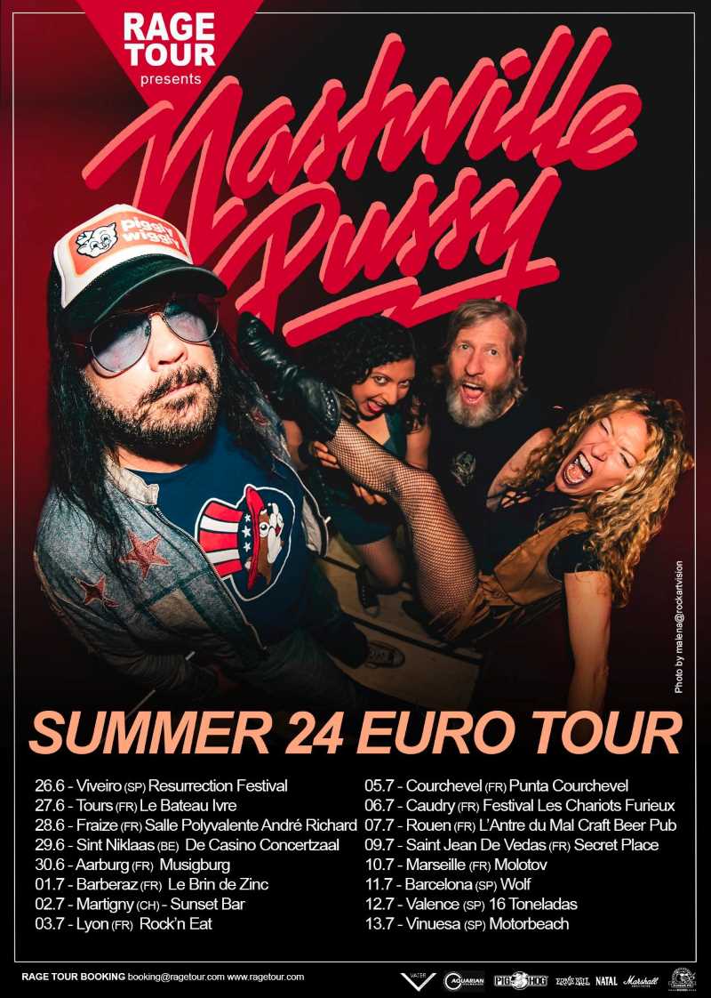 Fechas del «Summer 24 Euro tour» de Nashville Pussy