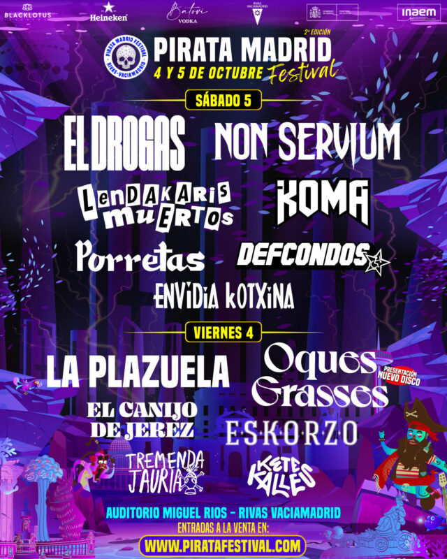 Cartel completo del Pirata Madrid 2024