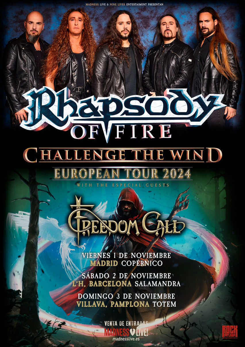 Fechas de la gira de Rhapsody Of Fire y Freedom Call