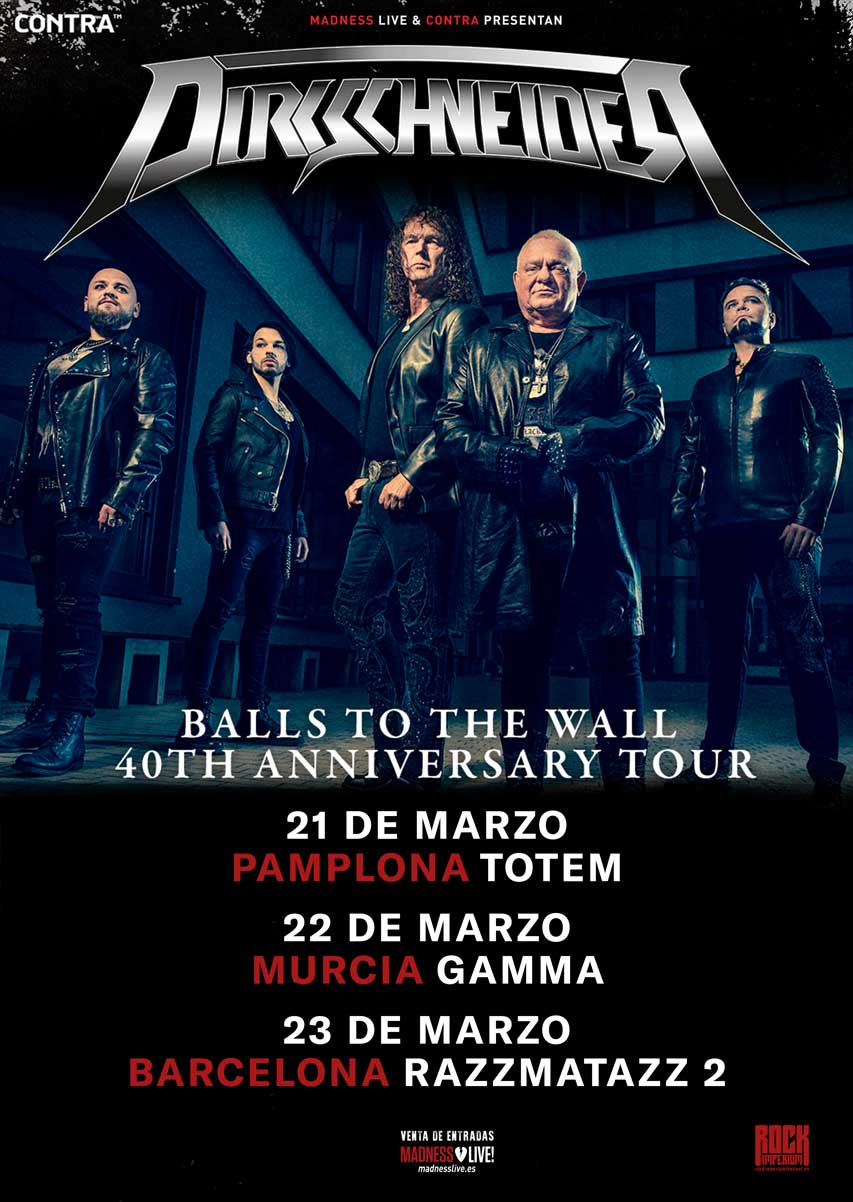 Dirkschneider revivirá el mítico Balls to the Wall en el 40º aniversario del disco