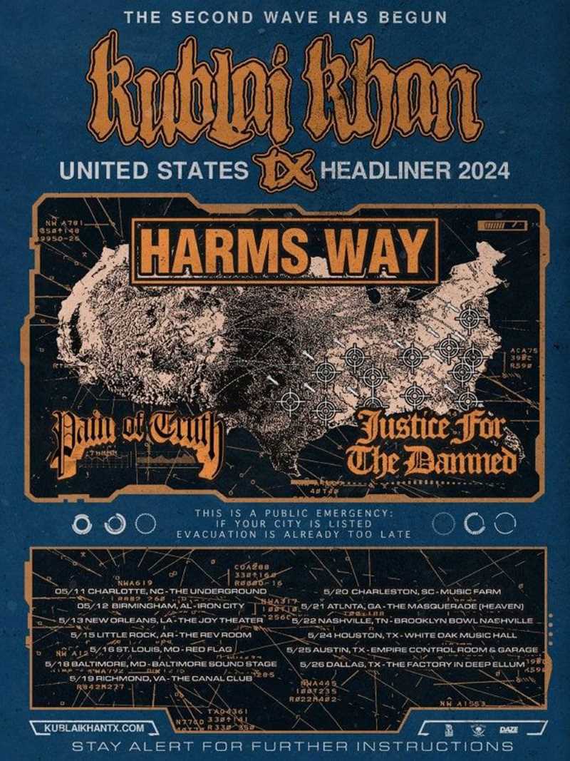 Gira y nuevo video de los americanos Harm’s Way