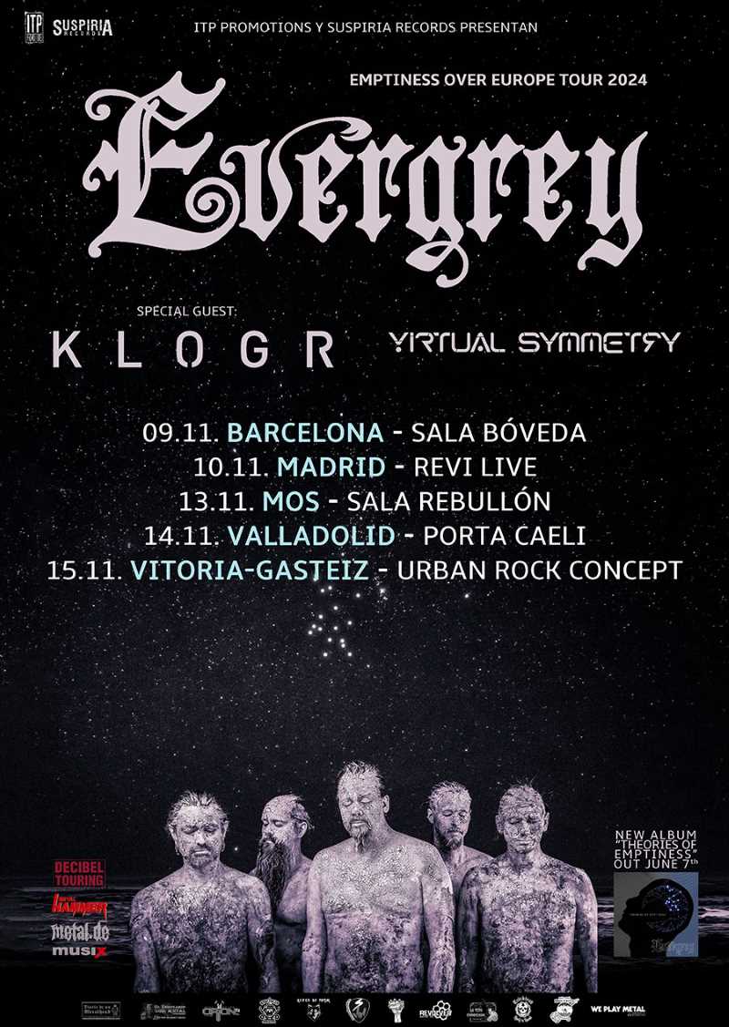 Gira de los suecos Evergrey en noviembre de 2024