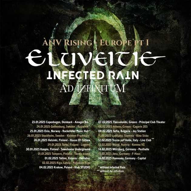 Doble noticia de Infected Rain: nuevo single y gira con Eluveitie