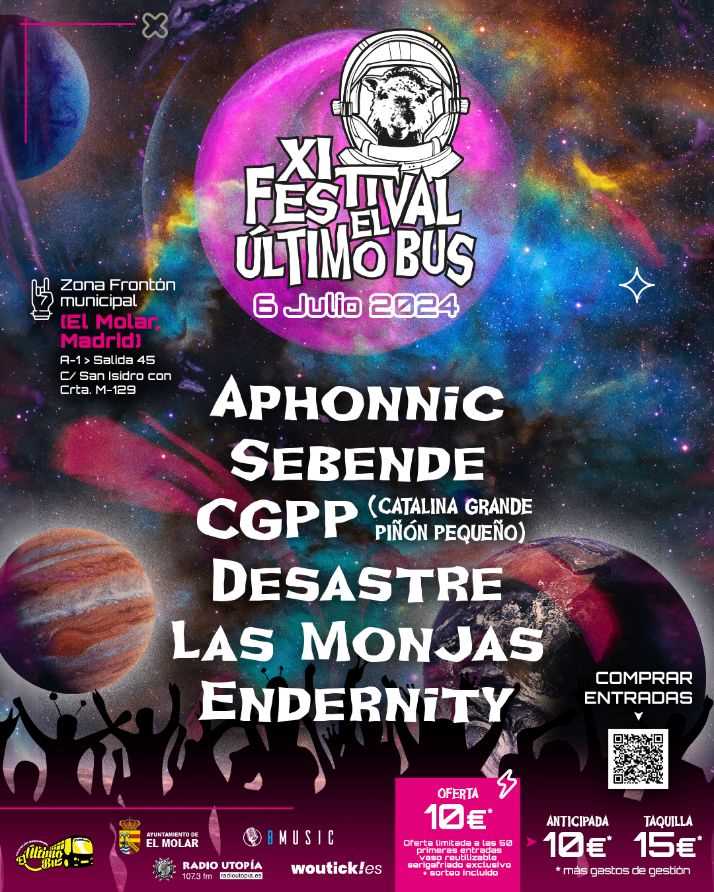 Información del XI Festival El Último Bus de El Molar (Madrid)