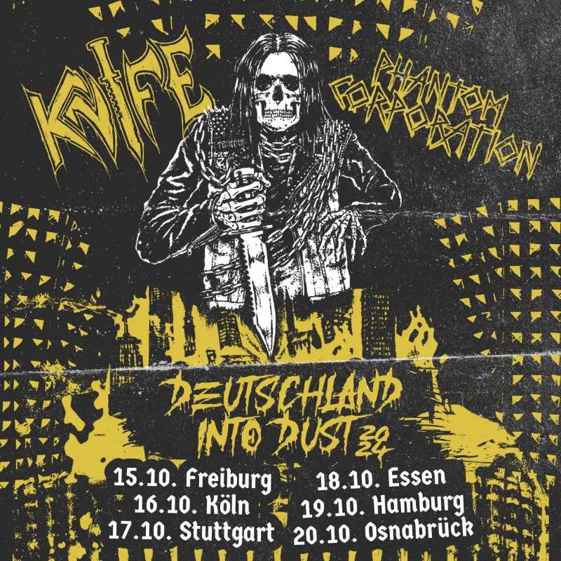 Fechas conjuntas de Knife con Phantom Corporation