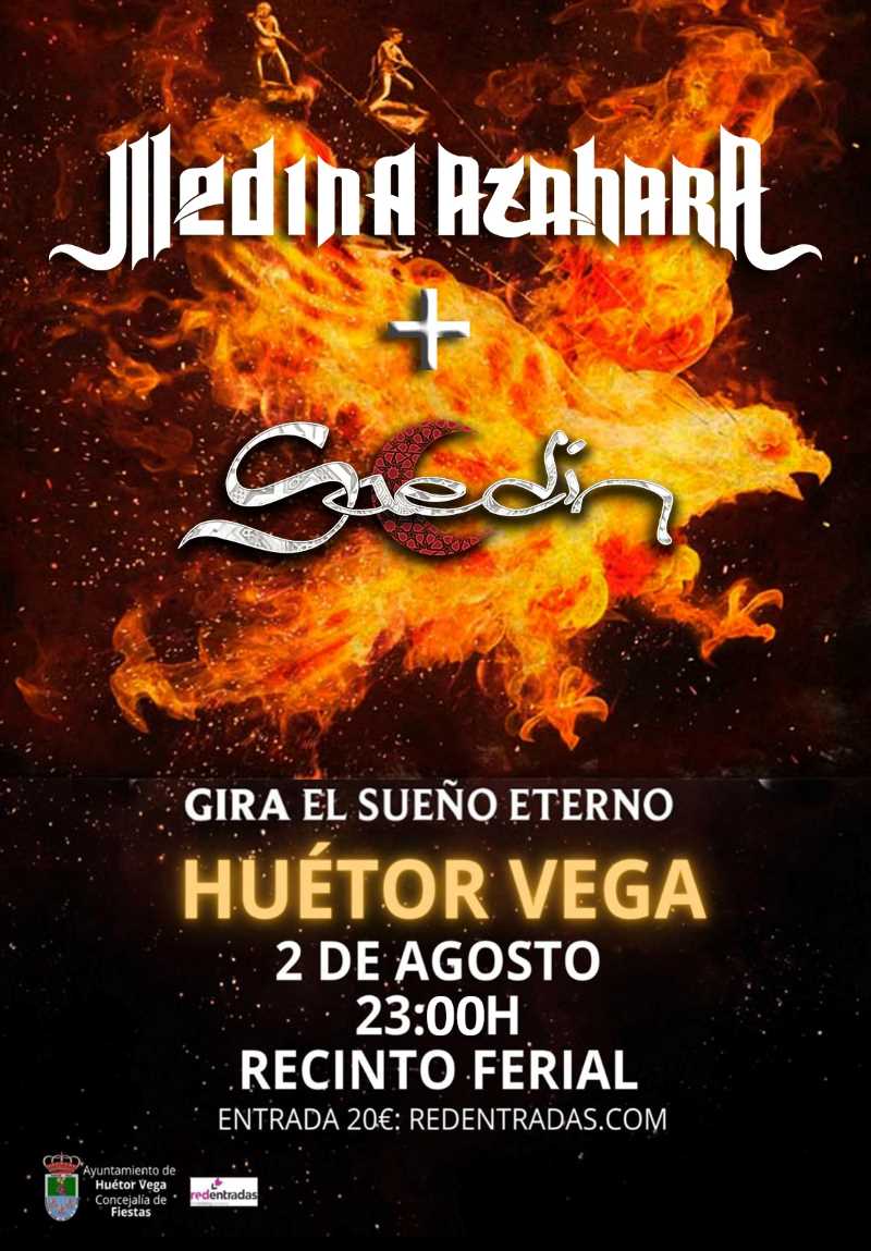 Medina Azahara y Saedín juntos en concierto en Huétor Vega (Granada) el 2 de agosto