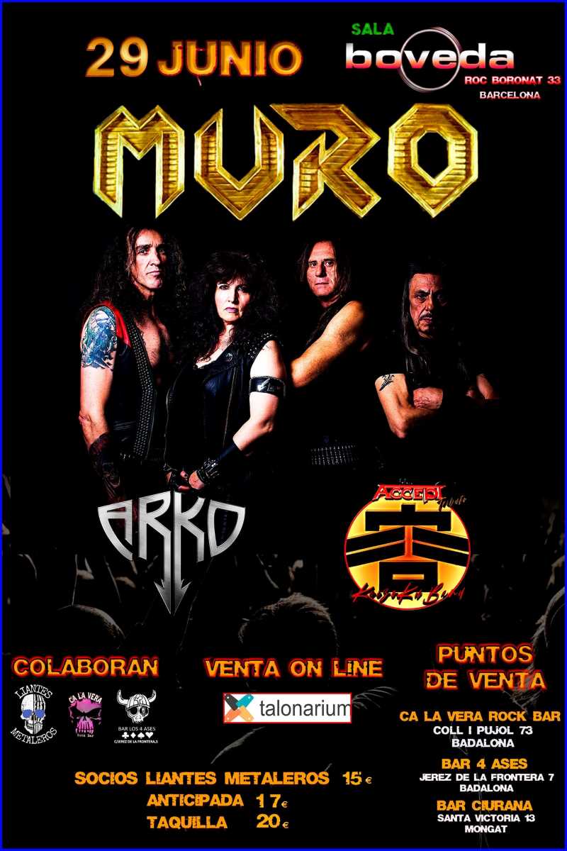 Muro en Barcelona el próximo sábado 29 de junio