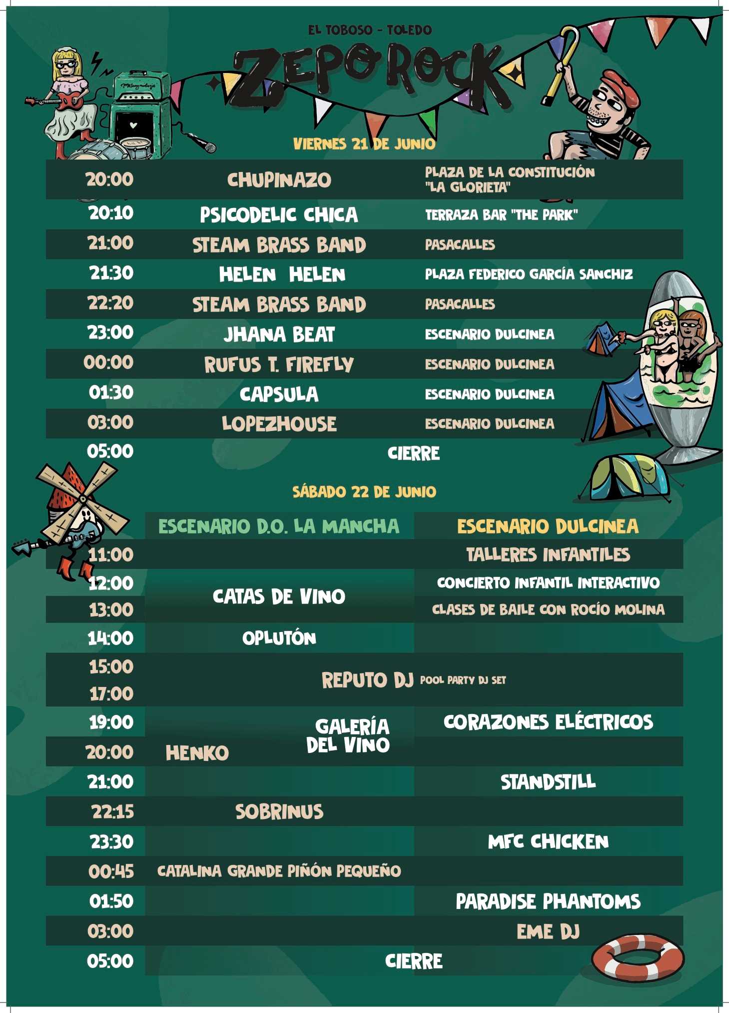 Publicados los horarios del Zeporock Fest 2024