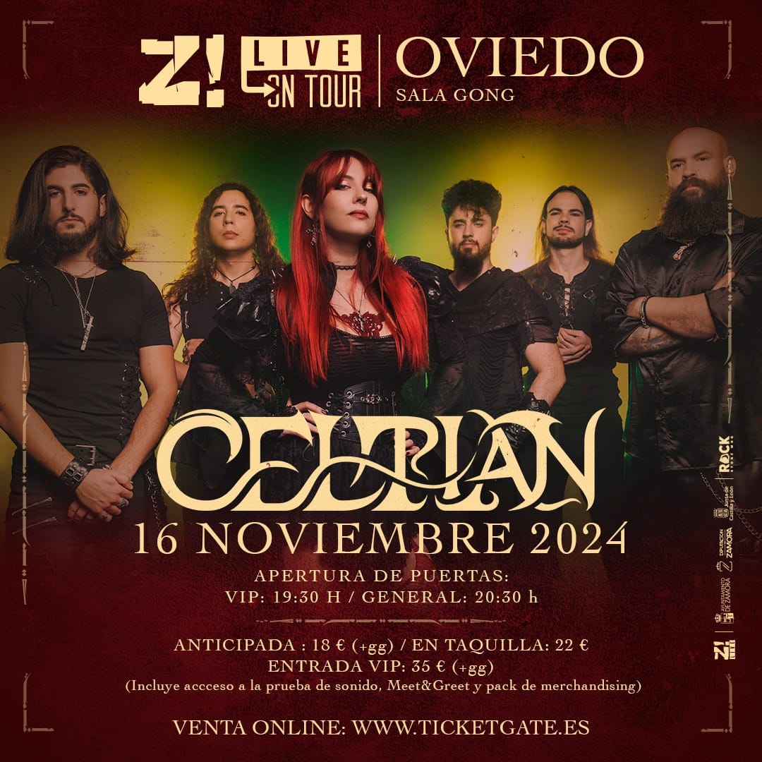 Celtian visita Oviedo el próximo 16 de noviembre de la mano del Z! On tour.