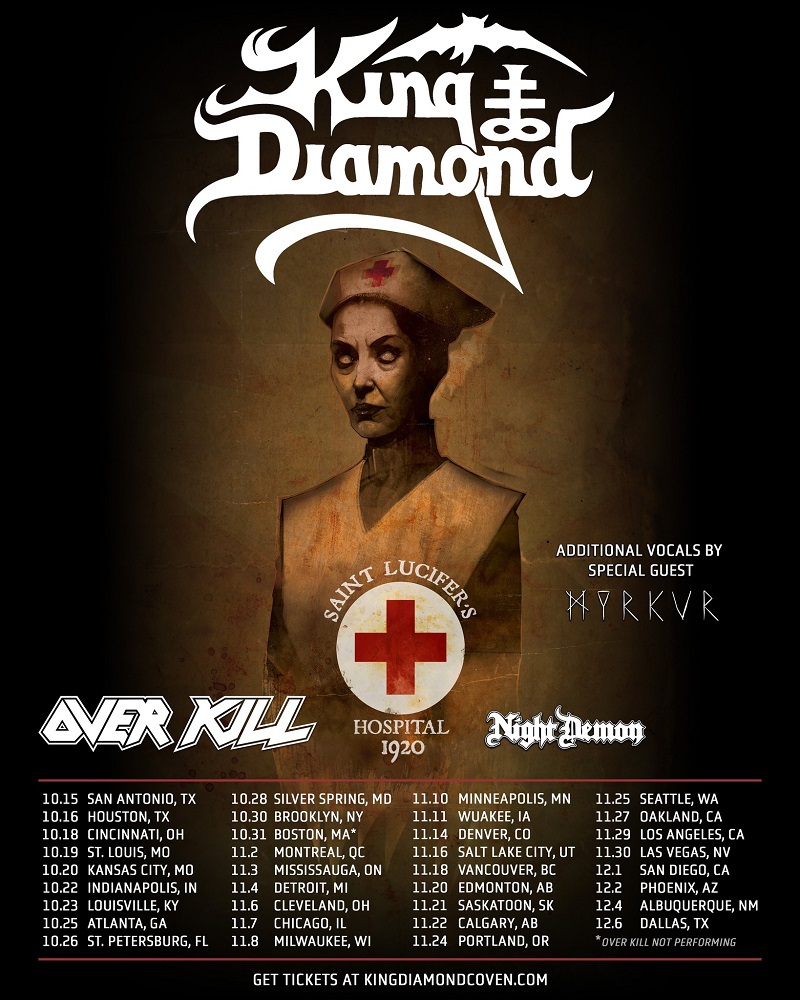 Gira de invierno de King Diamond por Estados Unidos y Canadá