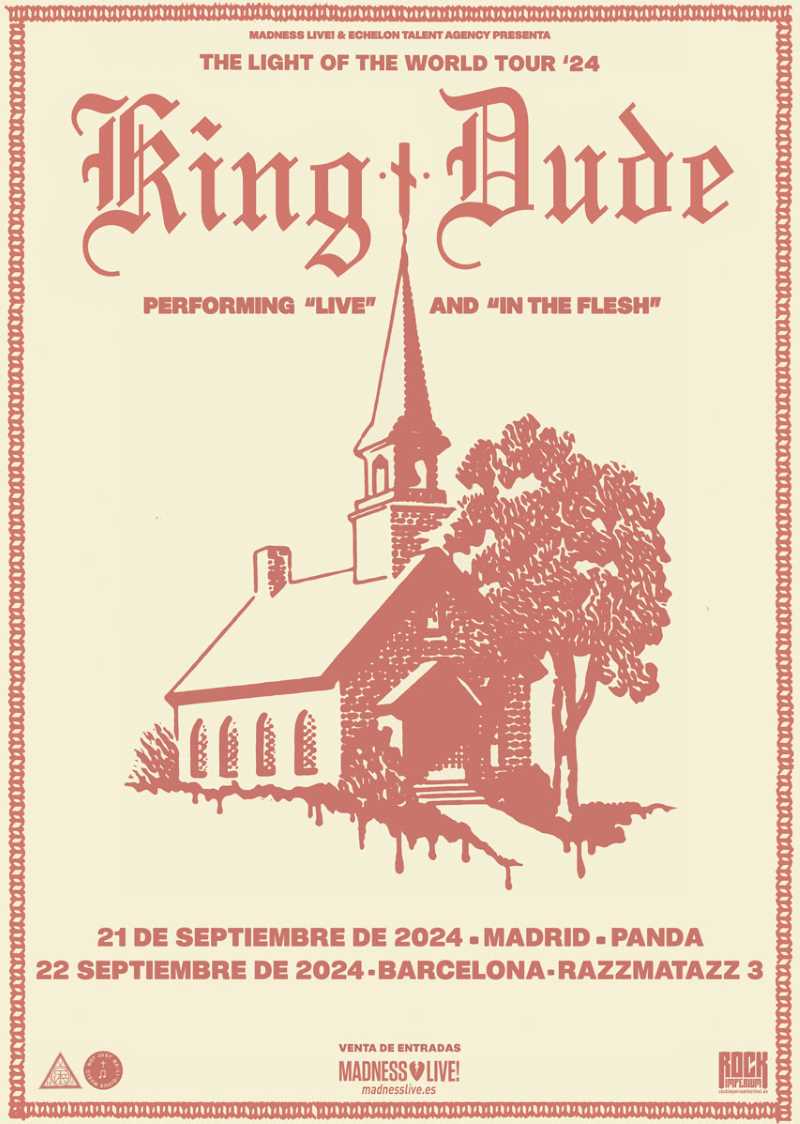 Fechas de King Dude en Madrid y Barcelona
