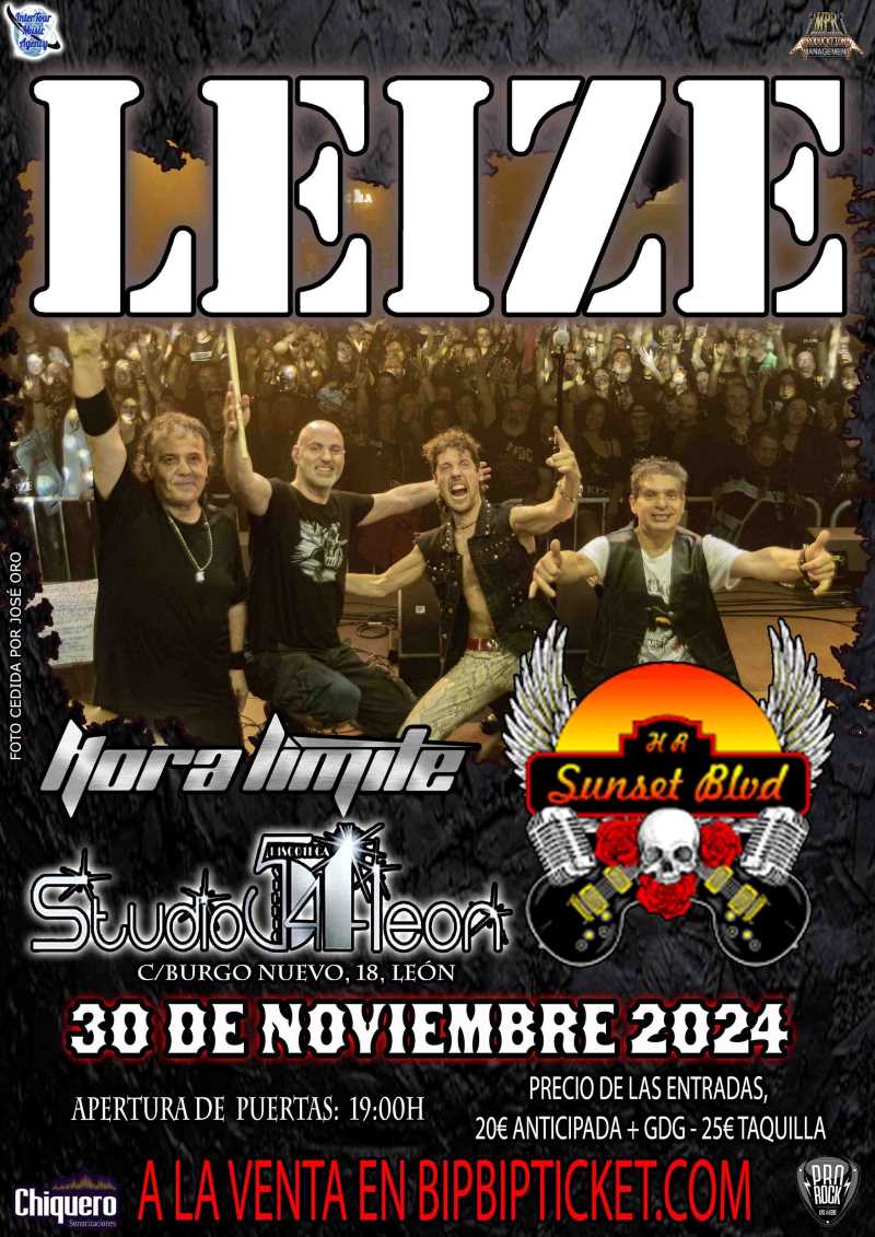Leize en concierto en León el 30 de noviembre