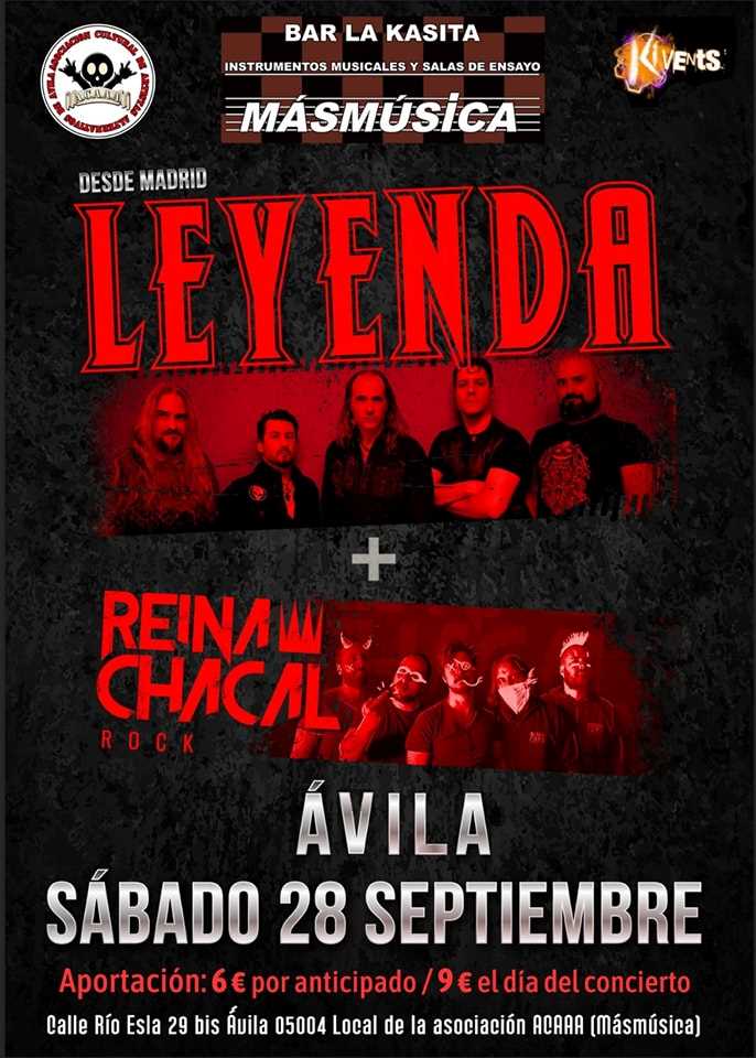 Leyenda visitará Ávila el próximo 28 de septiembre