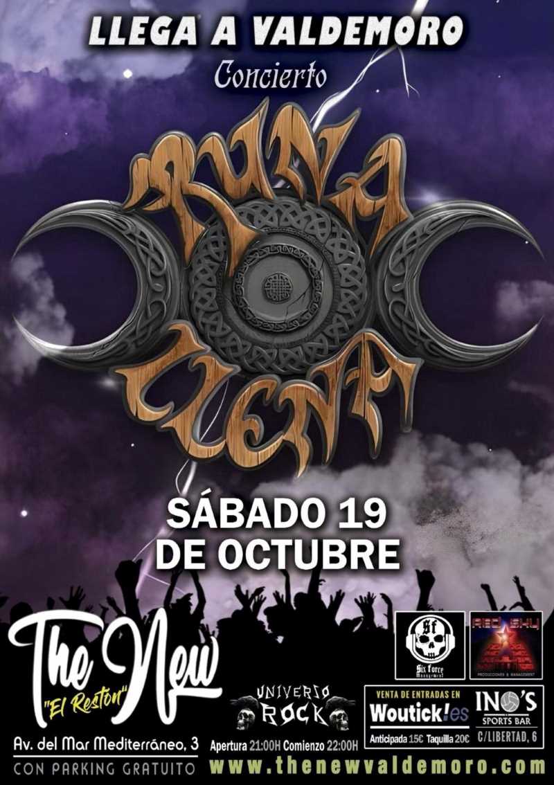 Runa Llena en concierto en Valdemoro (Madrid) el 19 de octubre