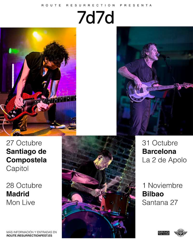 Gira española de 7D7D, el proyecto de Tim Commerford (Rage Against The Machine, Audioslave, Prophets Of Rage, etc)