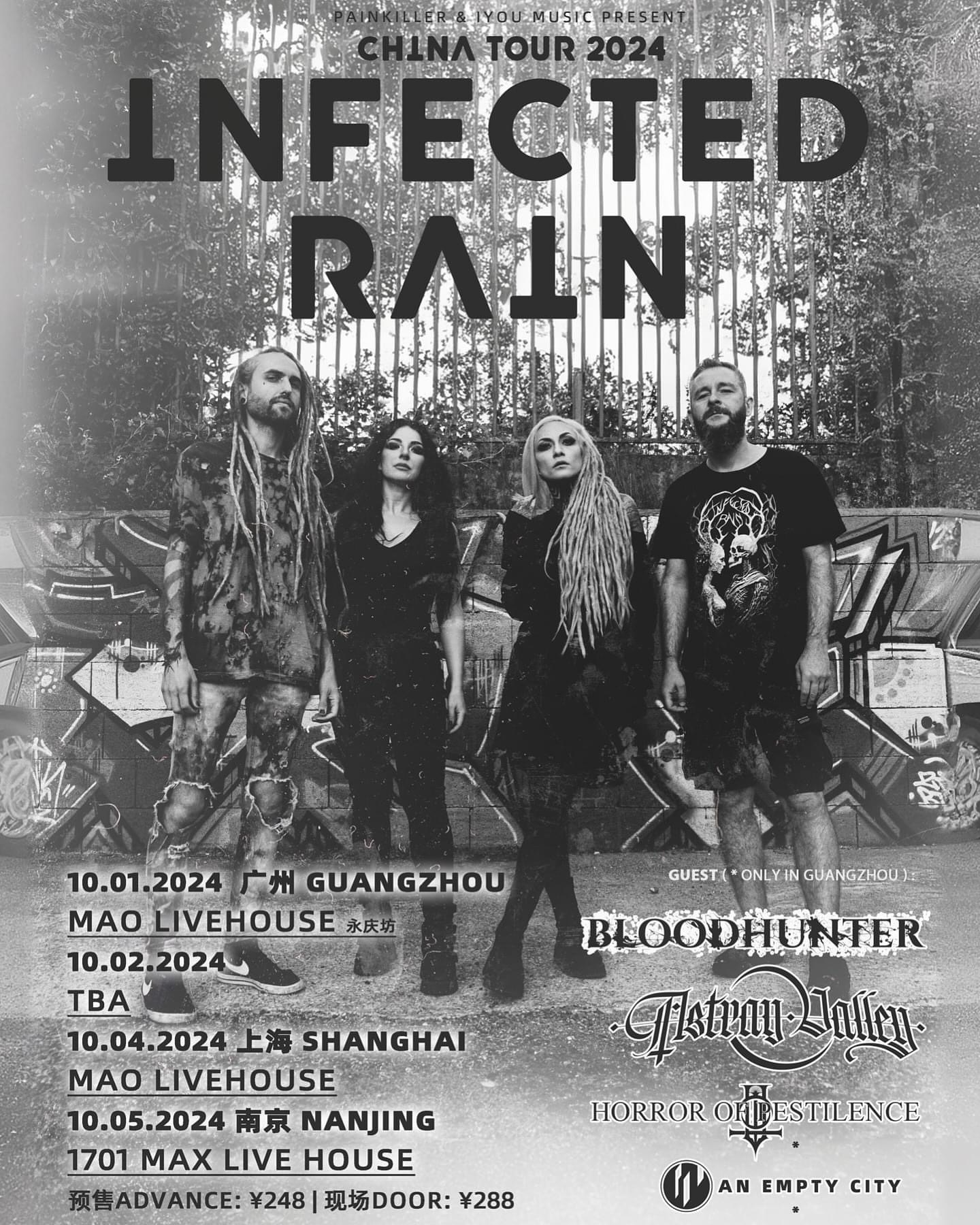 Bloodhunter, han programado fechas en China acompañando a Infected Rain y Astray Valley