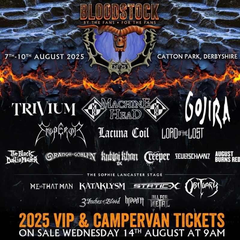 Primeras confirmaciones y fechas del Bloodstock 2025
