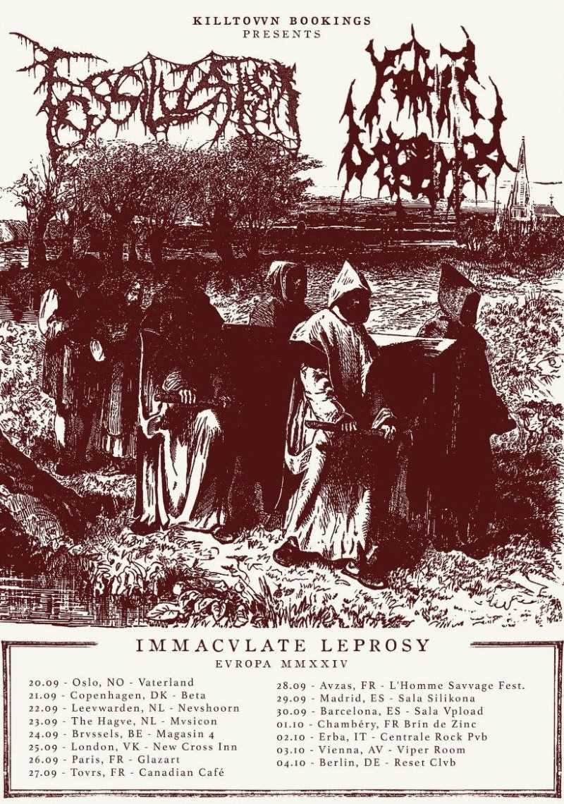 Fechas del «Immaculate Leprosy Europe Tour» de Father Befouled y los brasileños Fossilization