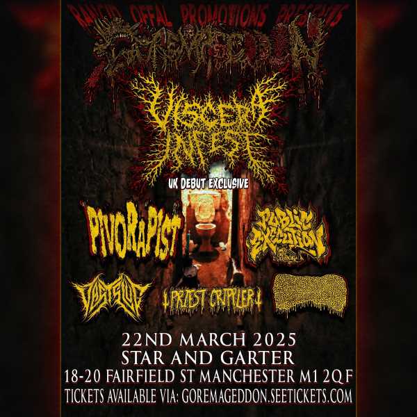Bandas confirmadas en el festival de Metal Extremo británico Goremageddon 2025