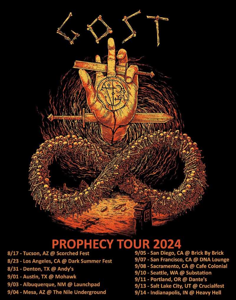 Fechas del «Prophecy Tour 2024» de Gost