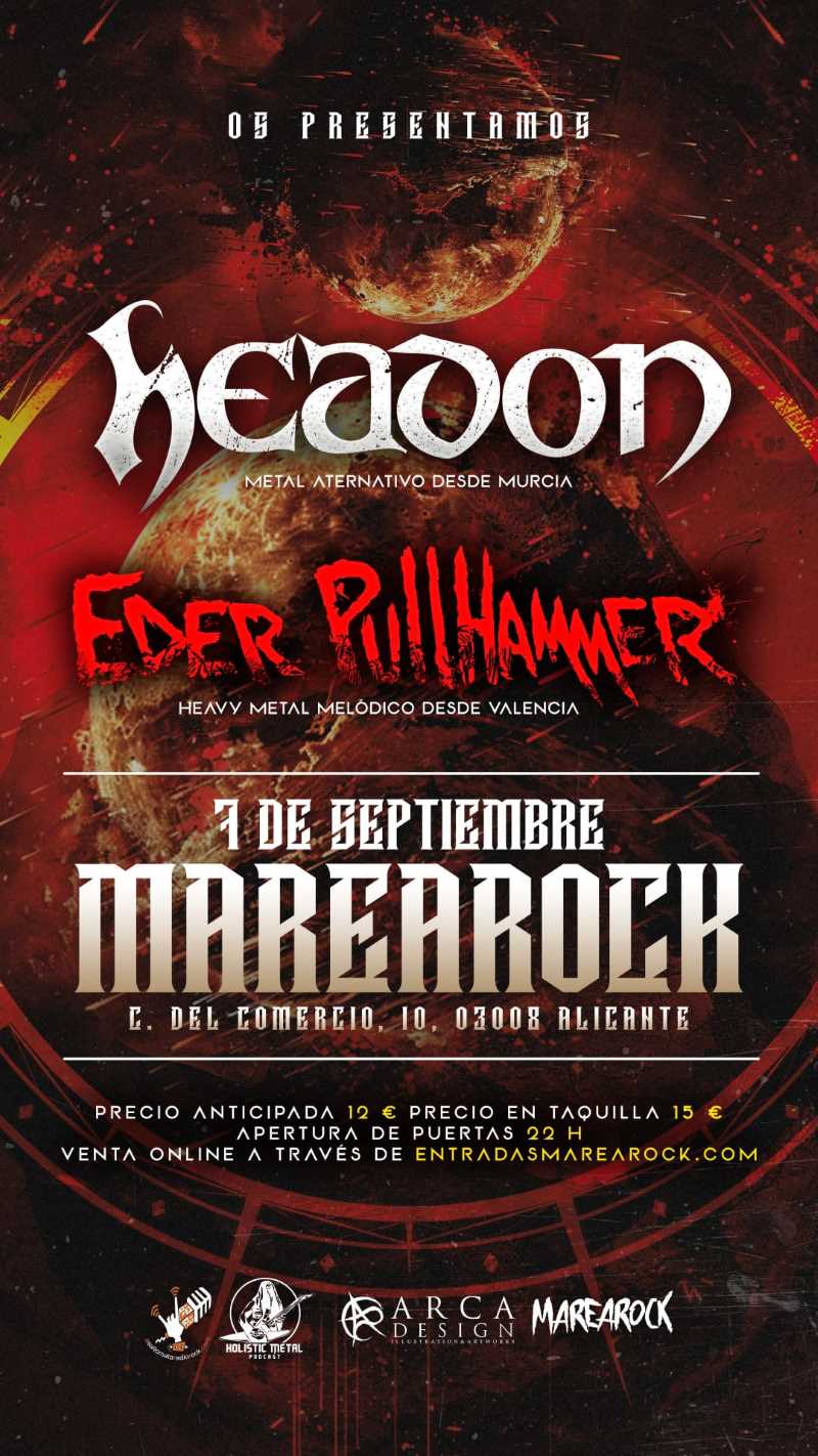 Headon y Eder Pullhammer en Alicante el 7 de septiembre
