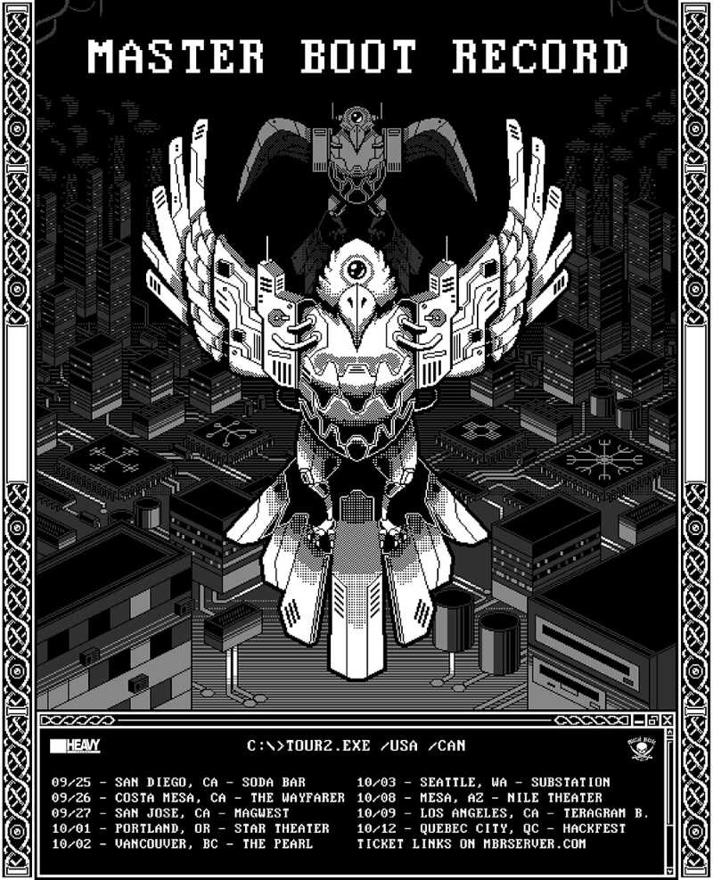 Fechas norteamericanas de Master Boot Record con su nuevo álbum «Hardwarez»