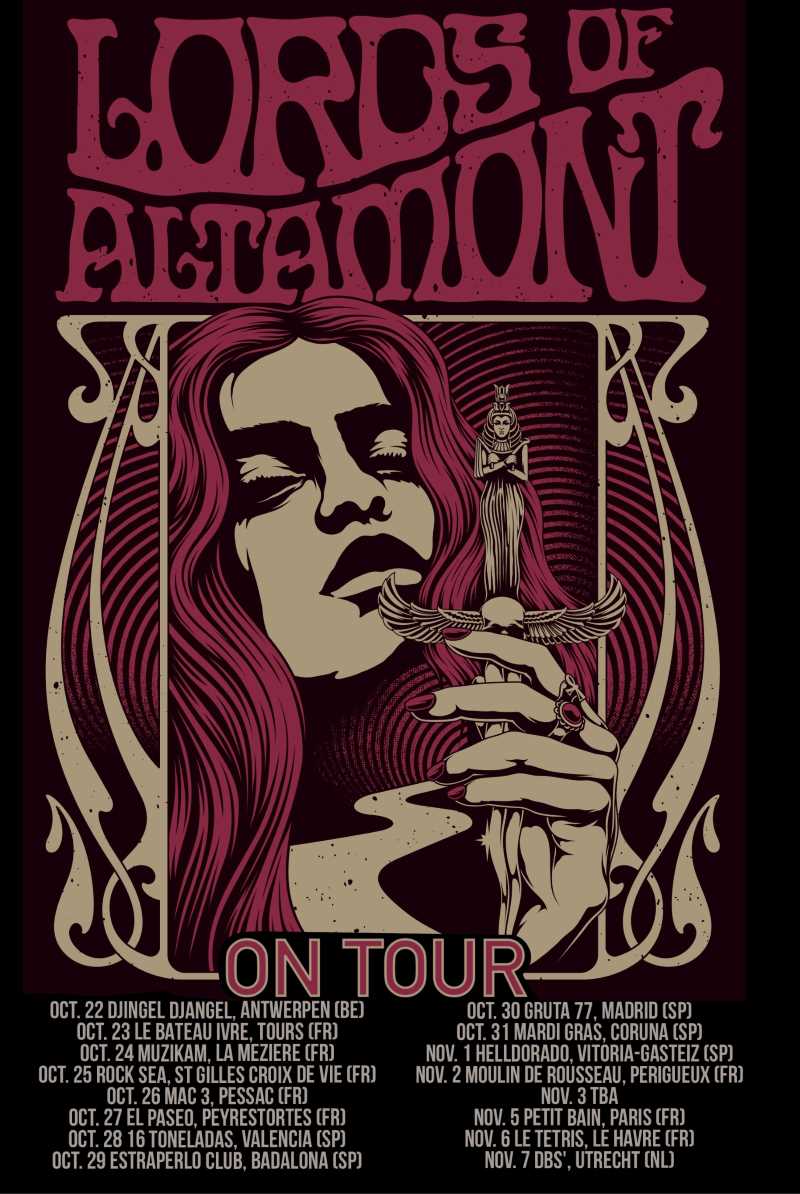 Anuncio de la última gira europea de The Lords Of Altamont