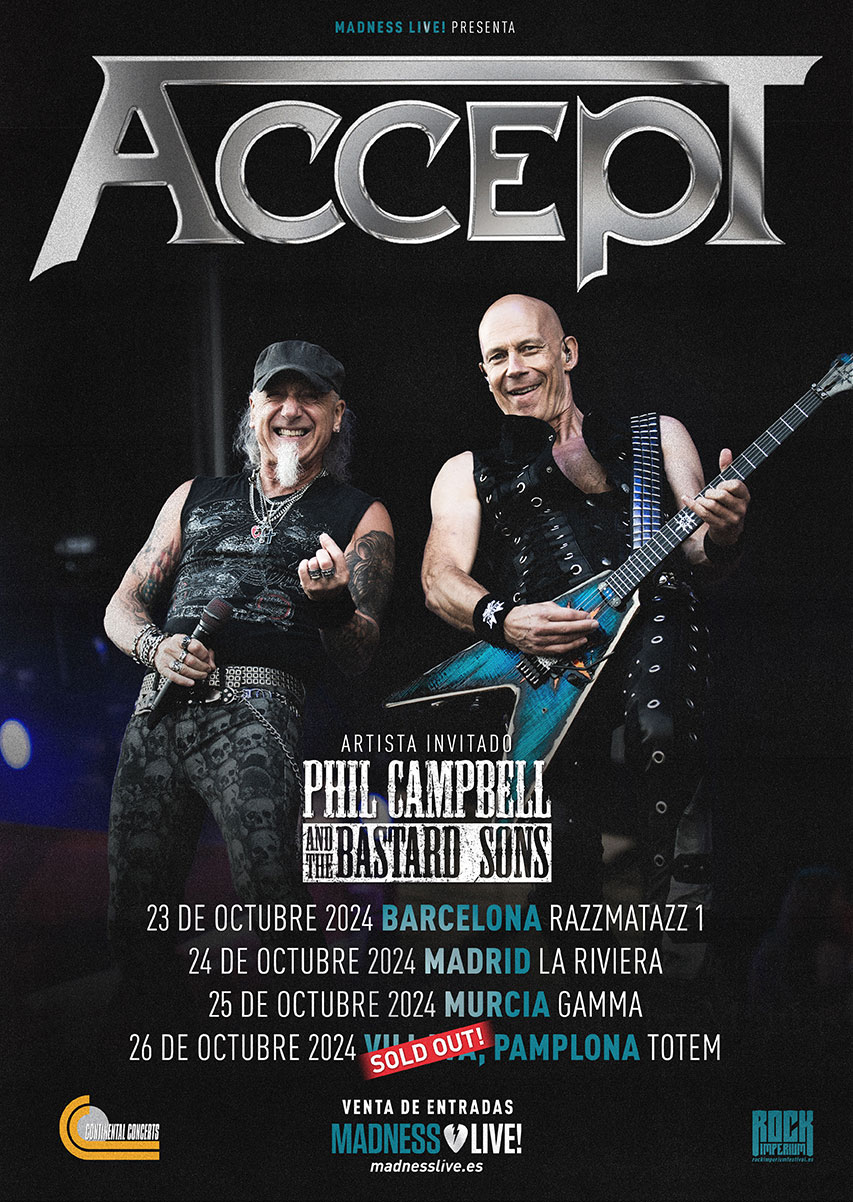 Accept y Phil Campbell visitan España con nuevos trabajos de estudio