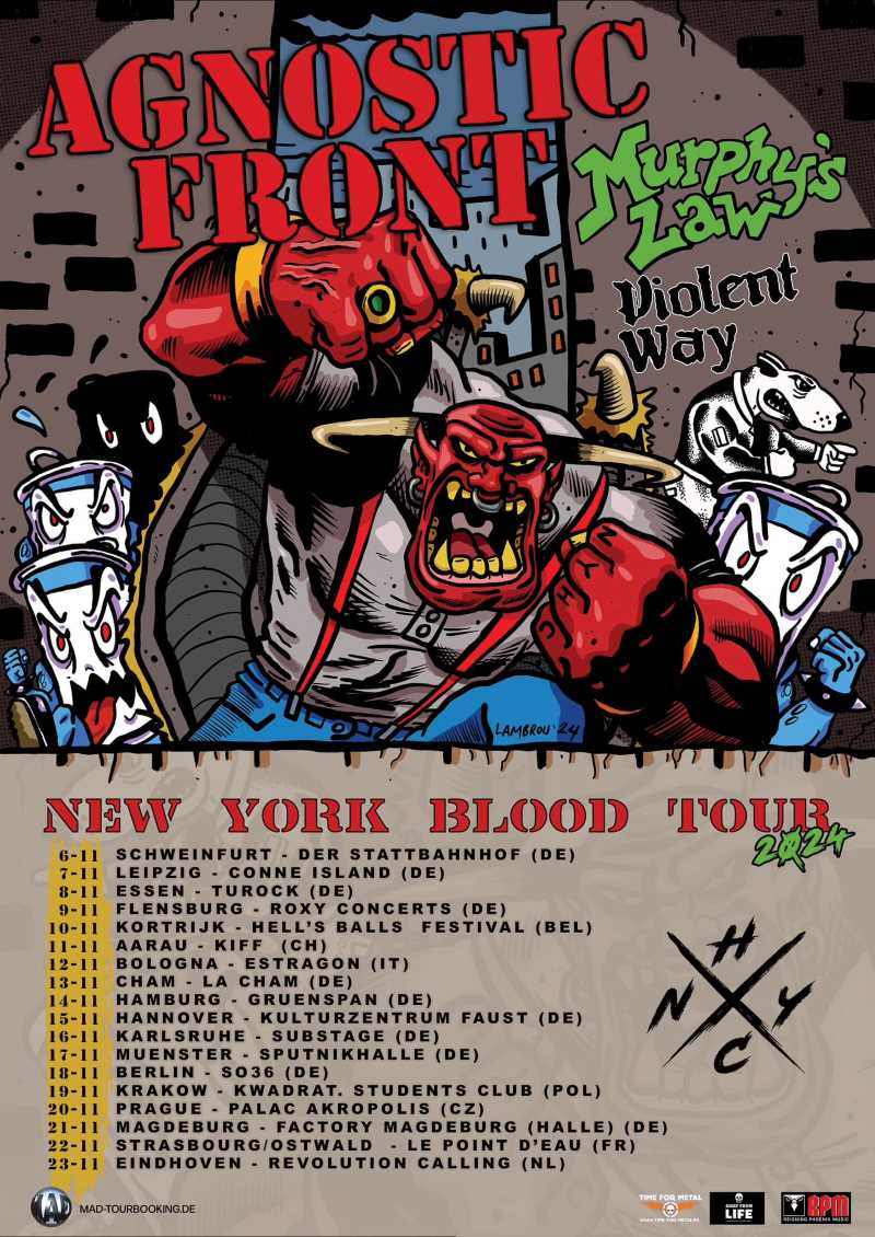 Más fechas al tour europeo de Agnostic Front