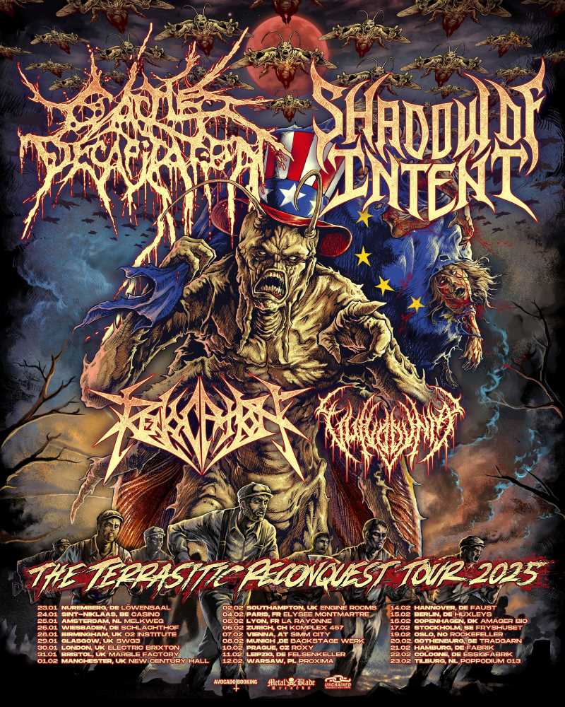 Confirmado el tour europeo de Cattle Decapitation con Shadow Of Intent llamado «The Terrastic Reconquest Tour 2025»