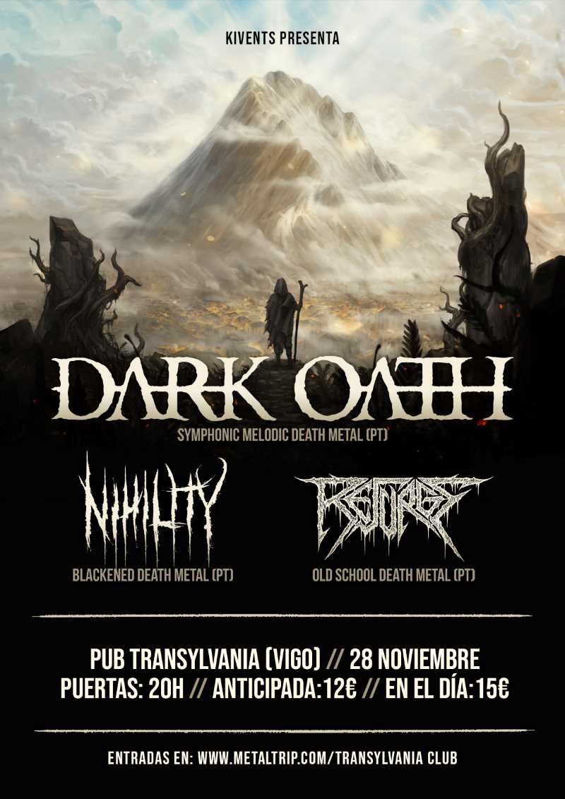 Fechas en Vigo y A Coruña de Dark Oath con Nihility y Resurge