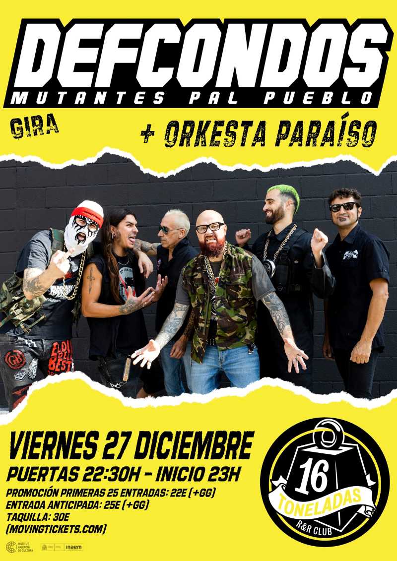 Def Con Dos en Valencia con su aniversario de Acción Mutante