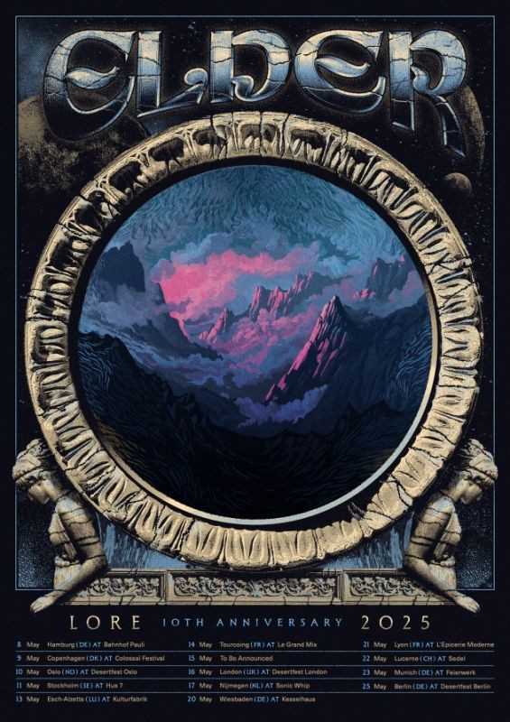 Elder regresará a Europa en mayo interpretándo integramente su disco «Lore»