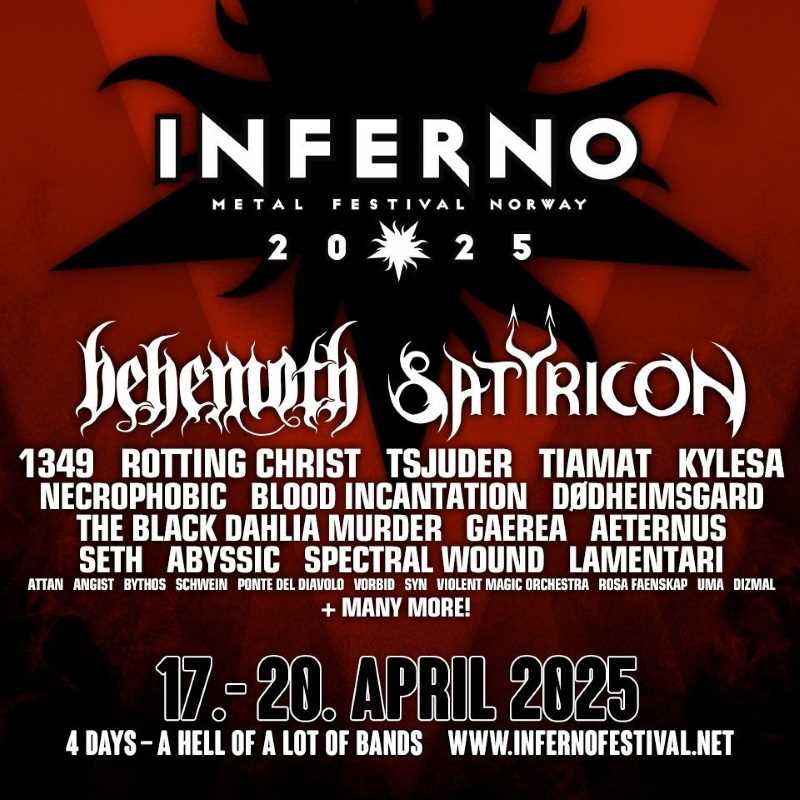 Satyricon y Rotting Christ entre las confirmaciones del Inferno Metal Festival 2025