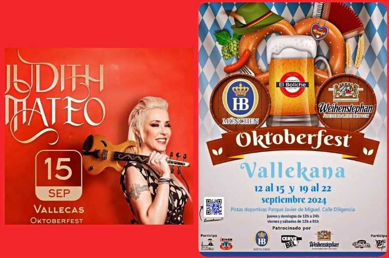 Judith Mateo y Gabrielle de Val en la Oktoberfest Vallekana