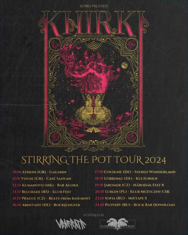 Fechas del tour europeo de los griegos Khirki