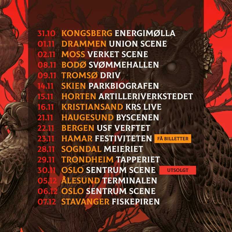 Gira escandinava de los noruegos Kvelertak