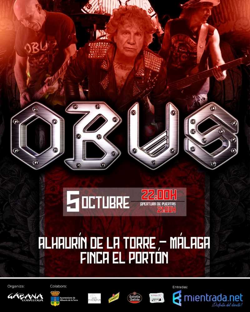 Obús en Alhaurín de la Torre (Málaga) en concierto el 5 de octubre
